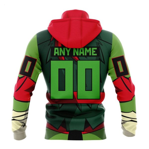 Personalized NHL Anaheim Ducks Special Teenage Mutant Ninja Turtles Design Hoodie