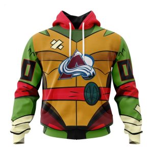 Personalized NHL Colorado Avalanche Special Teenage Mutant Ninja Turtles Design Hoodie