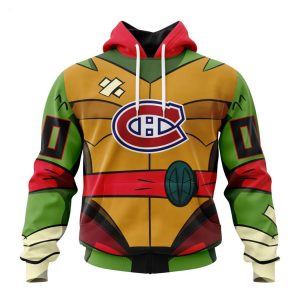 Personalized NHL Montreal Canadiens Special Teenage Mutant Ninja Turtles Design Hoodie
