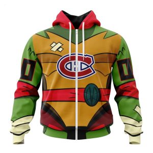 Personalized NHL Montreal Canadiens Special Teenage Mutant Ninja Turtles Design Hoodie