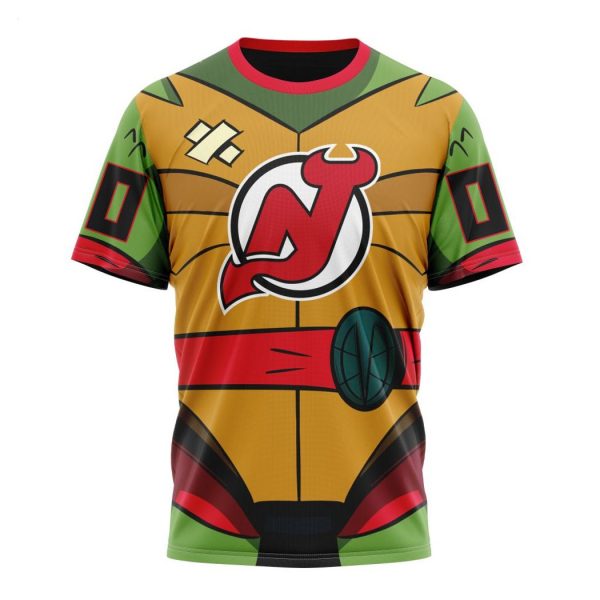 Personalized NHL New Jersey Devils Special Teenage Mutant Ninja Turtles Design Hoodie