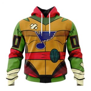 Personalized NHL St. Louis Blues Special Teenage Mutant Ninja Turtles Design Hoodie