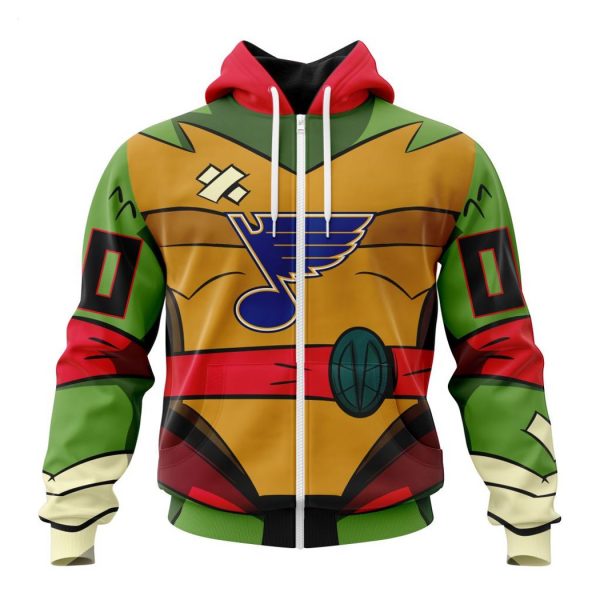 Personalized NHL St. Louis Blues Special Teenage Mutant Ninja Turtles Design Hoodie