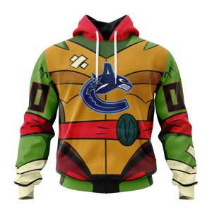 Personalized NHL Vancouver Canucks Special Teenage Mutant Ninja Turtles Design Hoodie