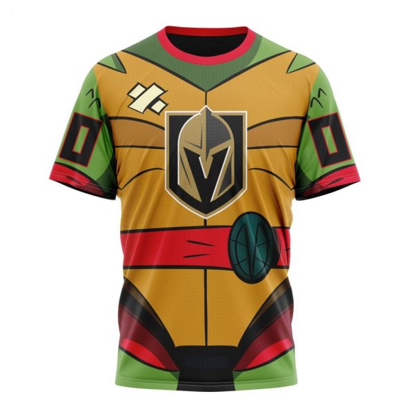 Personalized NHL Vegas Golden Knights Special Teenage Mutant Ninja Turtles Design Hoodie