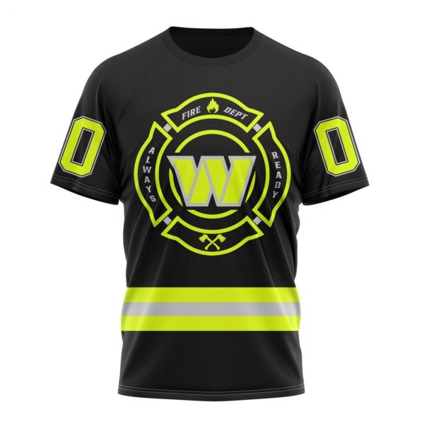 Personalized NFL Washington Commanders Special FireFighter Uniform Design Hoodie