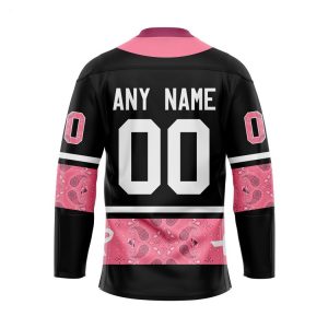 NHL Colorado Avalanche Specialized Hockey Jersey In Classic Style With Paisley! Pink Breast Cancer