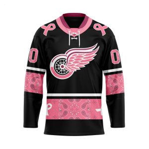 NHL Detroit Red Wings 2024 Hockey Fights Cancer Practice Jersey – White