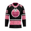 NHL Detroit Red Wings Specialized Hockey Jersey In Classic Style With Paisley! Pink Breast Cancer