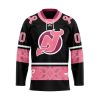 NHL New York Islanders Specialized Hockey Jersey In Classic Style With Paisley! Pink Breast Cancer