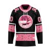 NHL New York Rangers Specialized Hockey Jersey In Classic Style With Paisley! Pink Breast Cancer