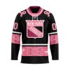 NHL Ottawa Senators Specialized Hockey Jersey In Classic Style With Paisley! Pink Breast Cancer