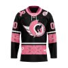 NHL New York Rangers Specialized Hockey Jersey In Classic Style With Paisley! Pink Breast Cancer