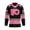 NHL Ottawa Senators Specialized Hockey Jersey In Classic Style With Paisley! Pink Breast Cancer