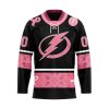 NHL Toronto Maple Leafs Specialized Hockey Jersey In Classic Style With Paisley! Pink Breast Cancer