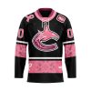 NHL Vegas Golden Knights Specialized Hockey Jersey In Classic Style With Paisley! Pink Breast Cancer