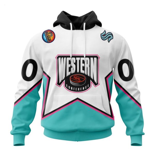 Personalized NHL Seattle Kraken All-Star Western Conference 2023 Hoodie