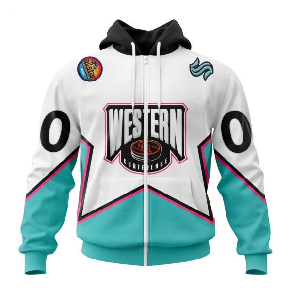 Personalized NHL Seattle Kraken All-Star Western Conference 2023 Hoodie