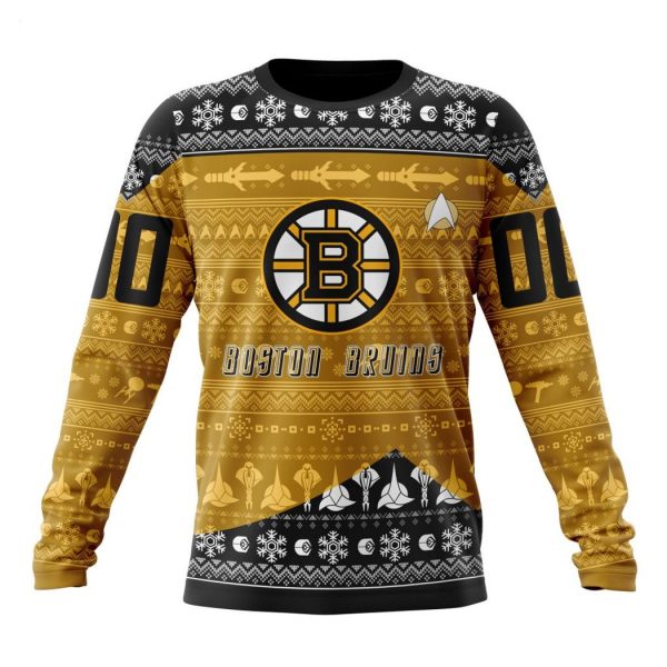 Personalized NHL Boston Bruins Special Star Trek Design Hoodie