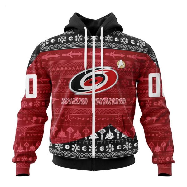 Personalized NHL Carolina Hurricanes Special Star Trek Design Hoodie