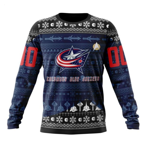 Personalized NHL Columbus Blue Jackets Special Star Trek Design Hoodie