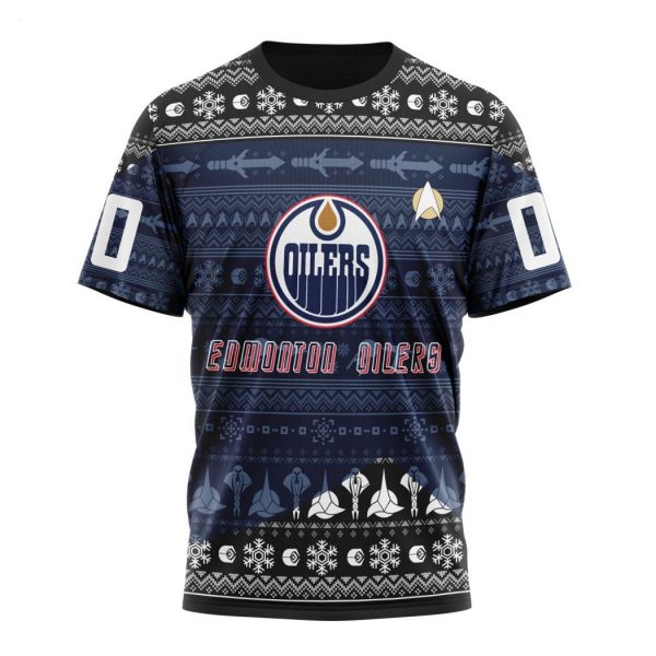 Personalized NHL Edmonton Oilers Special Star Trek Design Hoodie