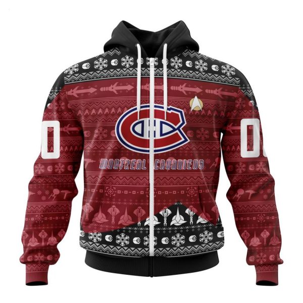 Personalized NHL Montreal Canadiens Special Star Trek Design Hoodie