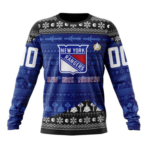 Personalized NHL New York Rangers Special Star Trek Design Hoodie