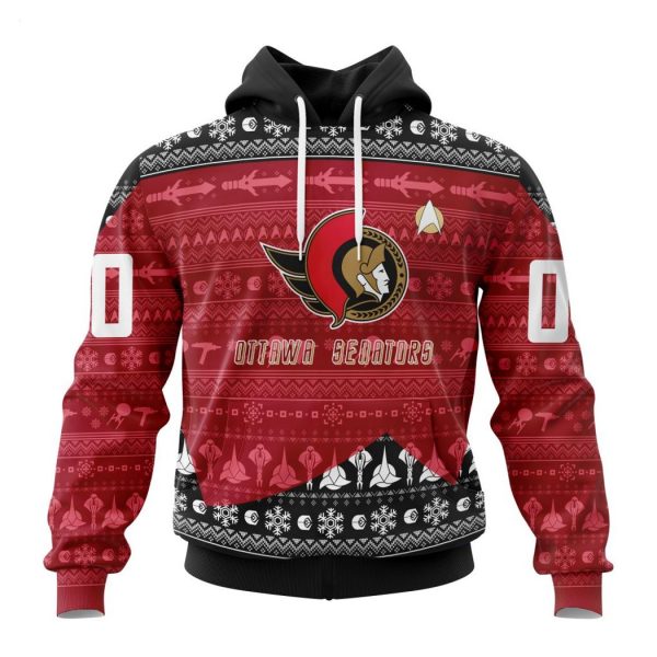 Personalized NHL Ottawa Senators Special Star Trek Design Hoodie