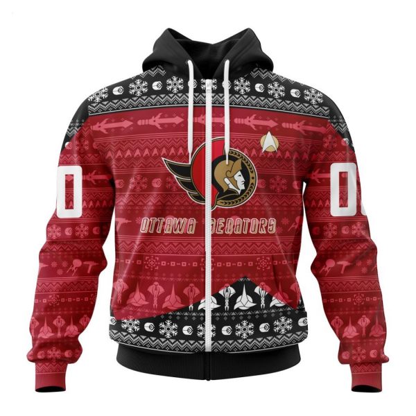 Personalized NHL Ottawa Senators Special Star Trek Design Hoodie