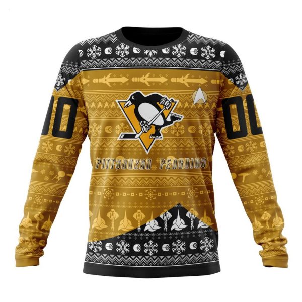 Personalized NHL Pittsburgh Penguins Special Star Trek Design Hoodie