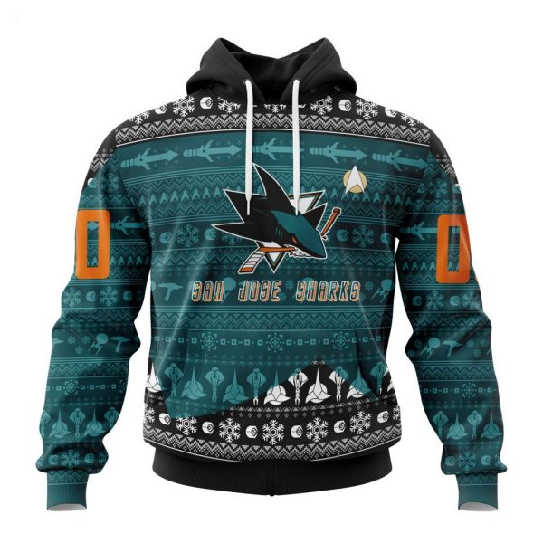 Personalized NHL San Jose Sharks Special Star Trek Design Hoodie