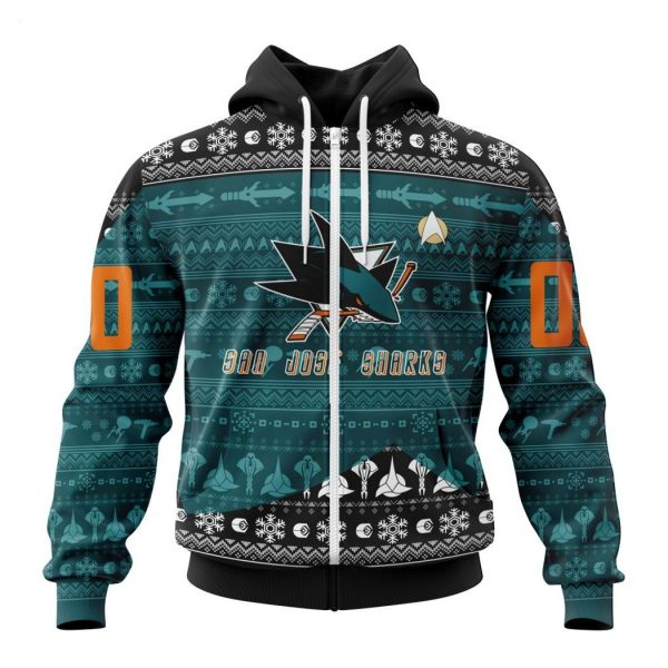 Personalized NHL San Jose Sharks Special Star Trek Design Hoodie