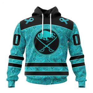 Personalized NHL Buffalo Sabres Special Design Fight Ovarian Cancer Hoodie