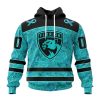 Personalized NHL Edmonton Oilers Special Design Fight Ovarian Cancer Hoodie