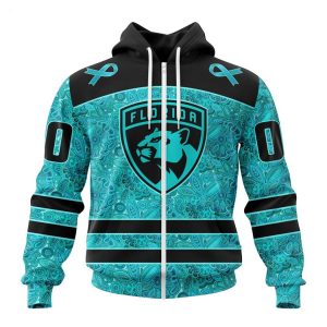 Personalized NHL Florida Panthers Special Design Fight Ovarian Cancer Hoodie