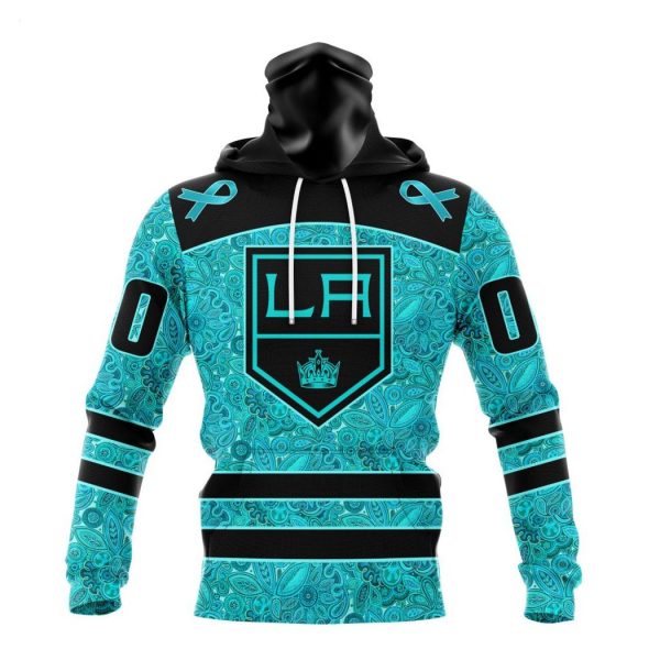 Personalized NHL Los Angeles Kings Special Design Fight Ovarian Cancer Hoodie