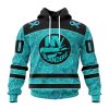 Personalized NHL New Jersey Devils Special Design Fight Ovarian Cancer Hoodie