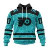 Personalized NHL Ottawa Senators Special Design Fight Ovarian Cancer Hoodie