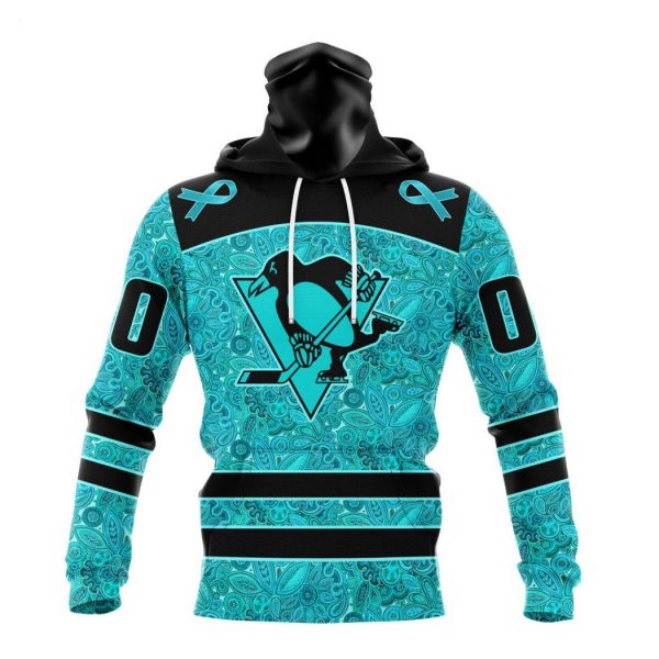 Personalized NHL Pittsburgh Penguins Special Design Fight Ovarian Cancer Hoodie