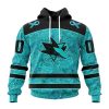 Personalized NHL Seattle Kraken Special Design Fight Ovarian Cancer Hoodie