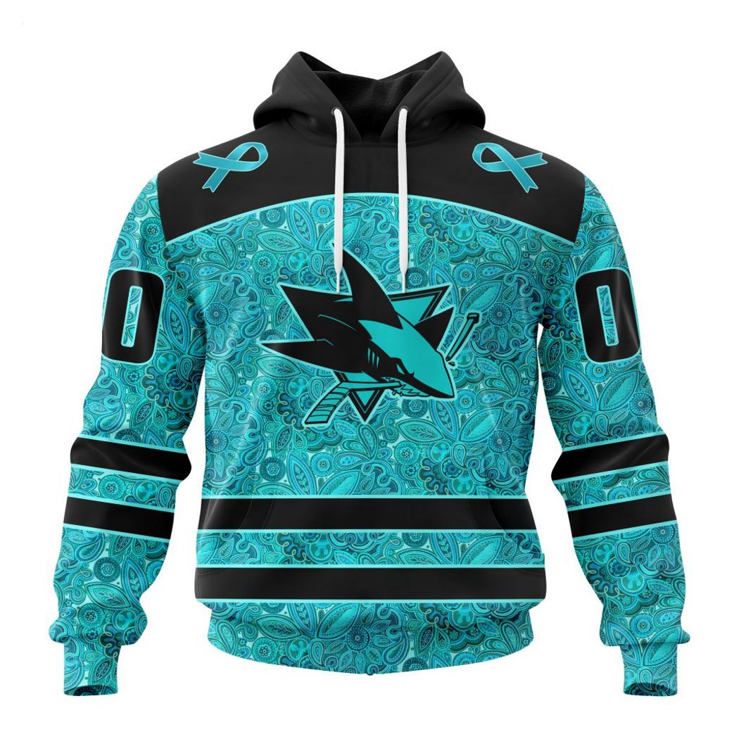 NHL San Jose Sharks Custom Name Number Military Jersey Camo Fleece