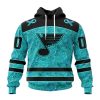 Personalized NHL Seattle Kraken Special Design Fight Ovarian Cancer Hoodie