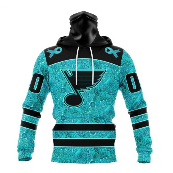 Personalized NHL St. Louis Blues Special Design Fight Ovarian Cancer Hoodie