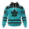 Personalized NHL Vancouver Canucks Special Design Fight Ovarian Cancer Hoodie