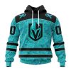 Personalized NHL Washington Capitals Special Design Fight Ovarian Cancer Hoodie