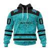 Personalized NHL Vegas Golden Knights Special Design Fight Ovarian Cancer Hoodie