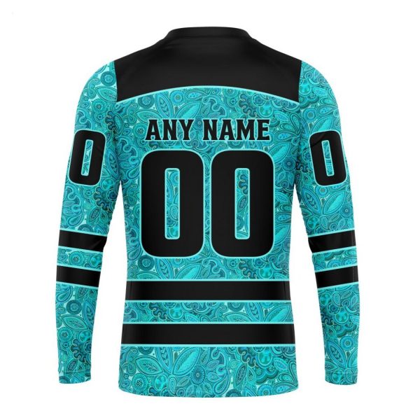 Personalized NHL Washington Capitals Special Design Fight Ovarian Cancer Hoodie