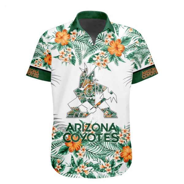 NHL Arizona Coyotes Special Hawaiian Shirt With Design Button