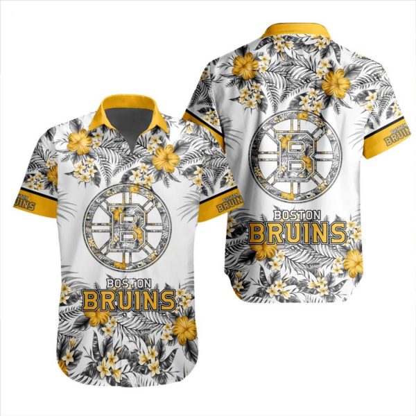 NHL Boston Bruins Special Hawaiian Shirt With Design Button